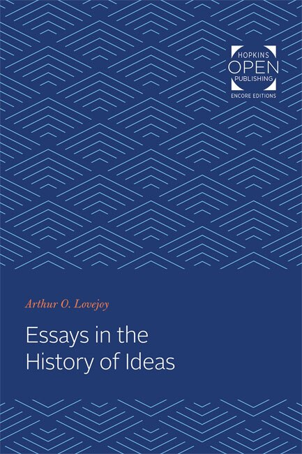 Front cover_Essays in the History of Ideas