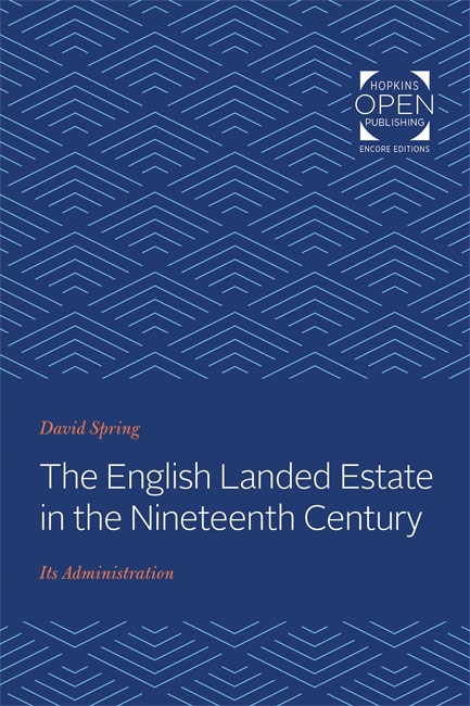 Couverture_The English Landed Estate in the Nineteeth Century