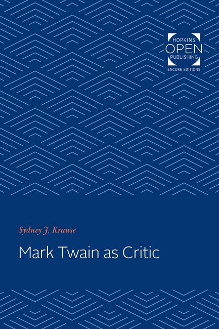 Front cover_Mark Twain as Critic