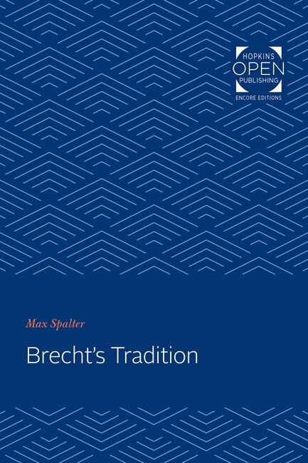 Front cover_Brecht's Tradition