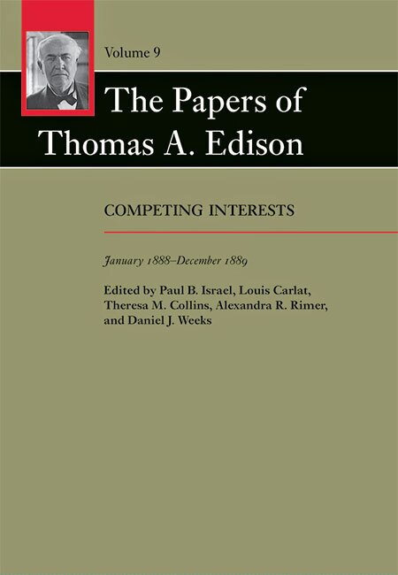 Front cover_The Papers of Thomas A. Edison
