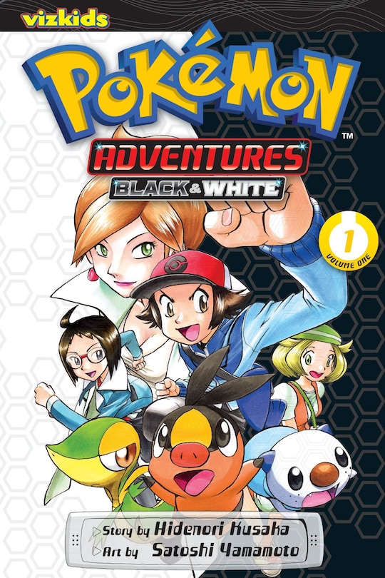 Front cover_Pokémon Adventures: Black and White, Vol. 1