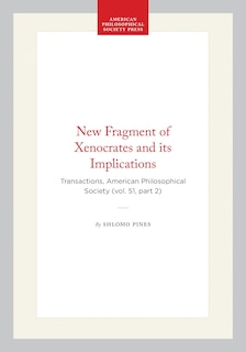 Couverture_New Fragment of Xenocrates and its Implications