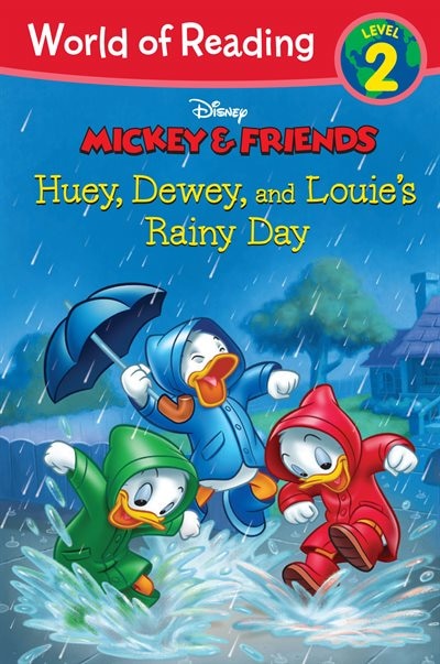 Front cover_World Of Reading: Mickey & Friends Huey, Dewey, And Louie's Rainy Day
