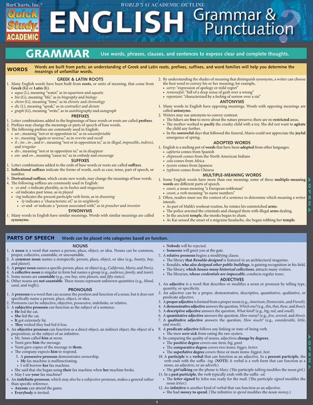 Front cover_English Grammar and Punctuation