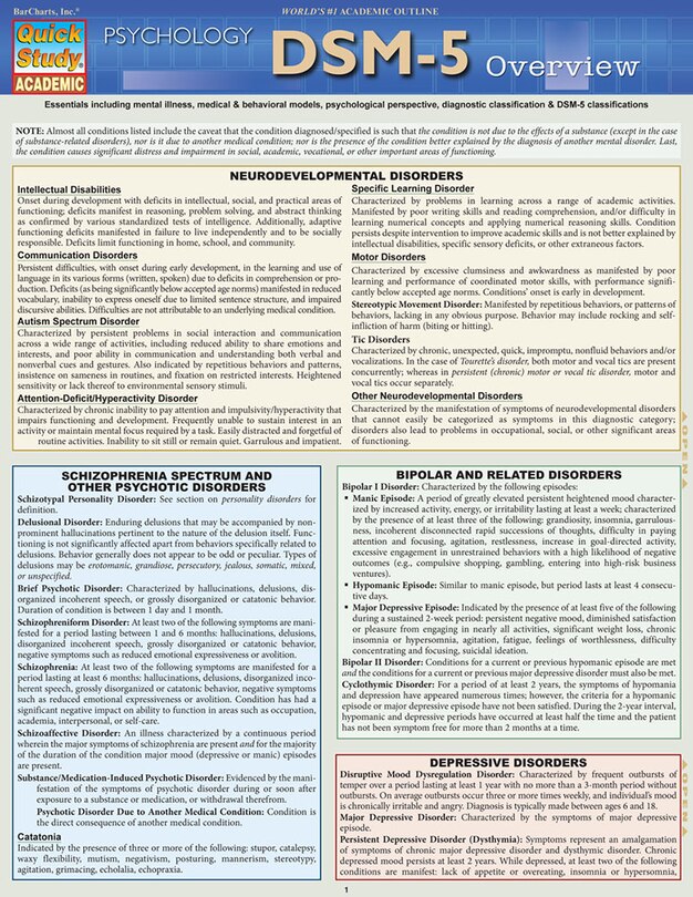 Front cover_Dsm-5 Overview