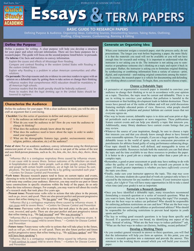 Front cover_Essays And Term Papers