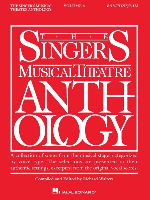 Couverture_Singer's Musical Theatre Anthology - Volume 4 Baritone/Bass Book