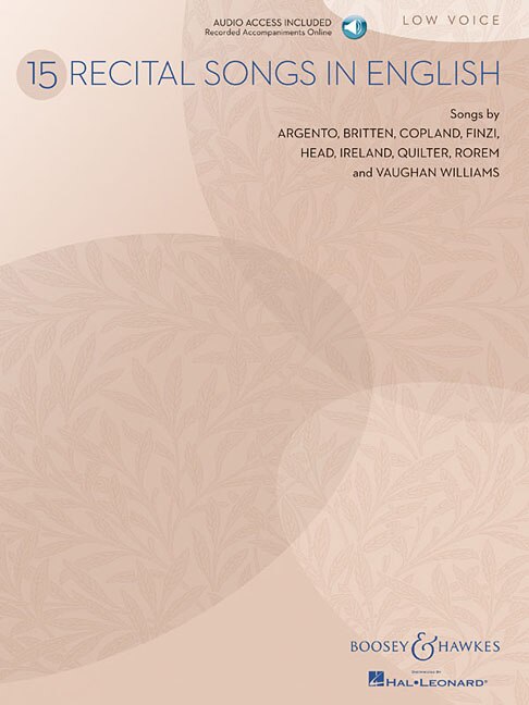 Couverture_15 Recital Songs in English