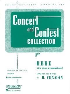 Front cover_Concert And Contest Collection For Oboe
