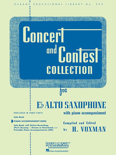 Front cover_Concert And Contest Collection For Eb Alto Saxophone