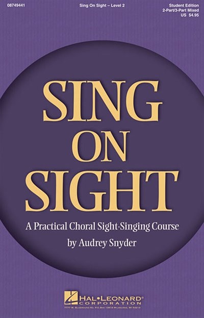 Couverture_Sing on Sight - A Practical Choral Sight-Singing Course