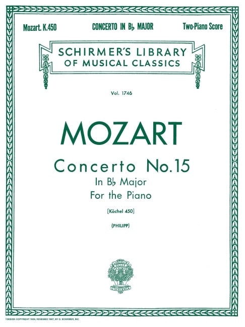 Front cover_Concerto No. 15 in Bb, K. 450