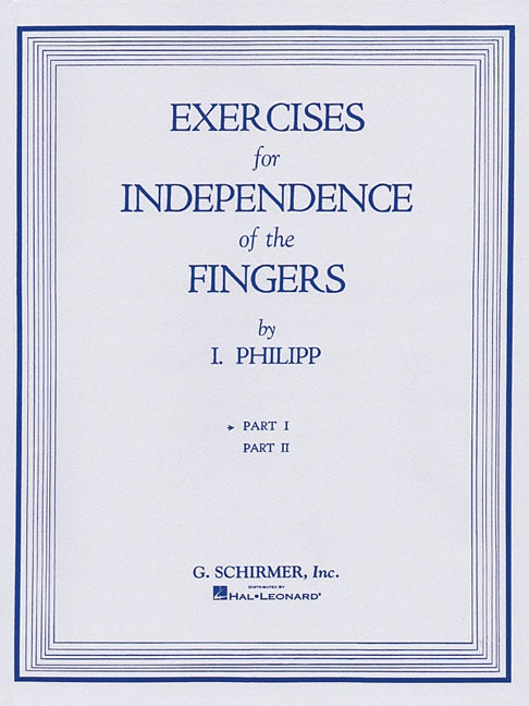 Front cover_Isidor Phillip - Exercises For Independence Of Fingers - Book 1