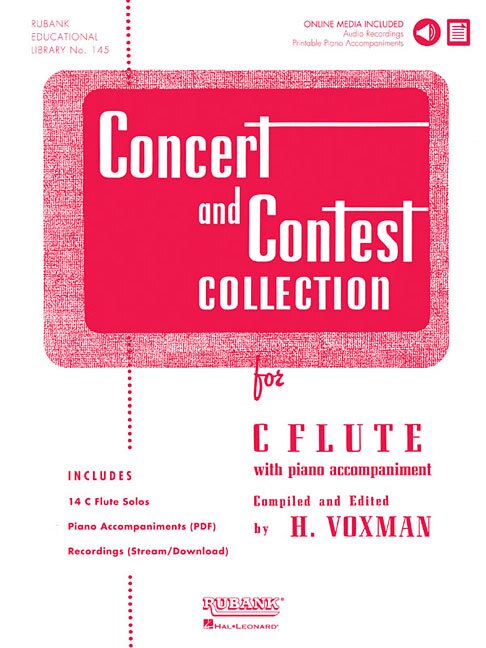 Front cover_Concert and Contest Collection for C Flute Book/Online Media