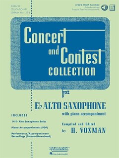 Concert And Contest Collection For Eb Alto Saxophone: Solo Book With Online Media