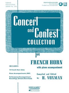 Front cover_Concert and Contest Collection for French Horn Book/Online Media