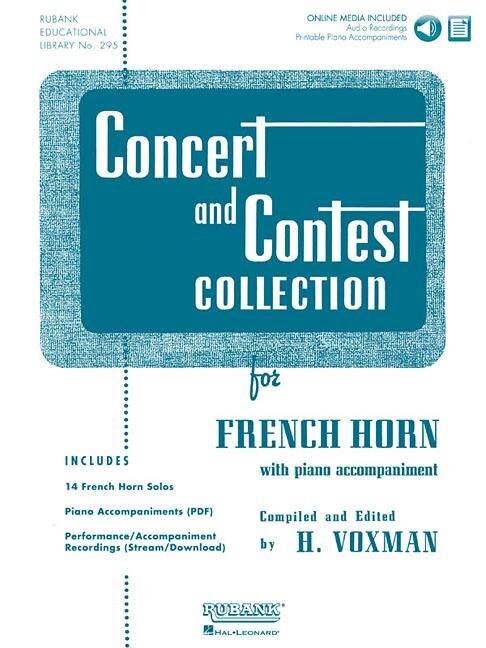 Front cover_Concert and Contest Collection for French Horn Book/Online Media