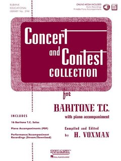 Concert and Contest Collection for Baritone T.C. (Book/Online Media): Solo Book with Online Media