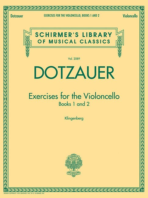 Front cover_Exercises For The Violoncello - Books 1 And 2