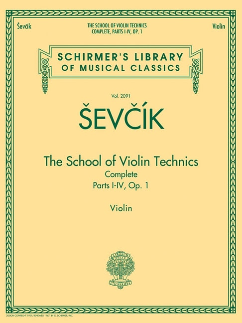 Front cover_The School Of Violin Technics Complete, Op. 1