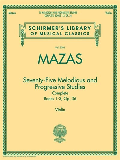 Couverture_75 Melodious And Progressive Studies Complete, Op. 36