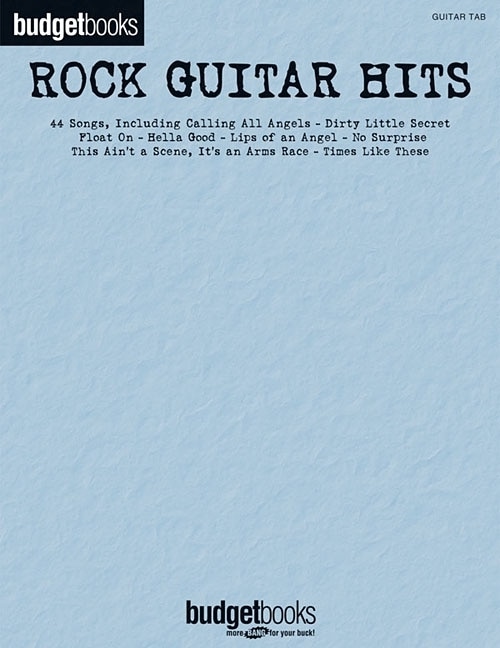Couverture_Rock Guitar Hits - Budget Book