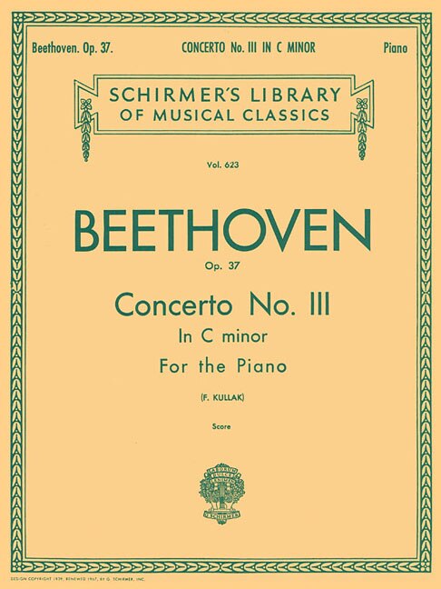 Front cover_Concerto No. 3 in C Minor, Op. 37 (2-piano score)