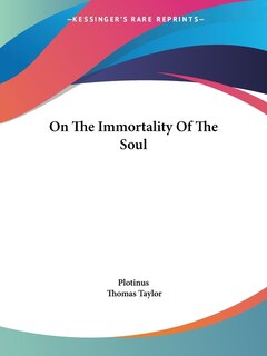 Front cover_On The Immortality Of The Soul