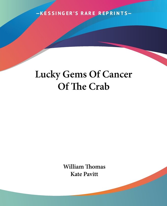 Front cover_Lucky Gems Of Cancer Of The Crab