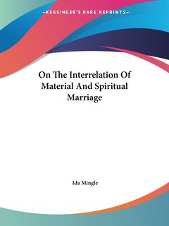 Front cover_On The Interrelation Of Material And Spiritual Marriage