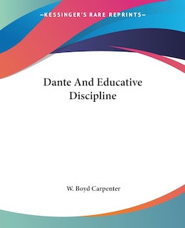 Front cover_Dante And Educative Discipline