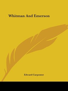 Front cover_Whitman And Emerson
