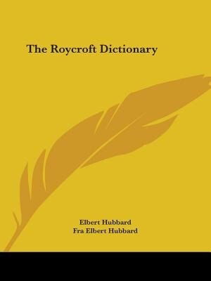 Couverture_The Roycroft Dictionary