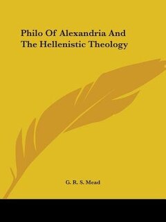 Couverture_Philo Of Alexandria And The Hellenistic Theology