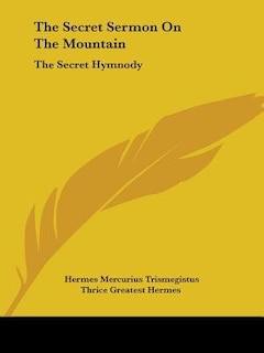 Couverture_The Secret Sermon On The Mountain