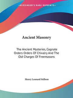 Front cover_Ancient Masonry