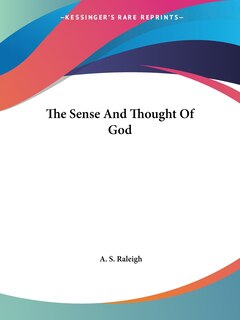Front cover_The Sense And Thought Of God