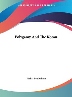 Couverture_Polygamy And The Koran