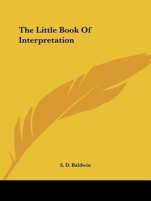 Front cover_The Little Book Of Interpretation