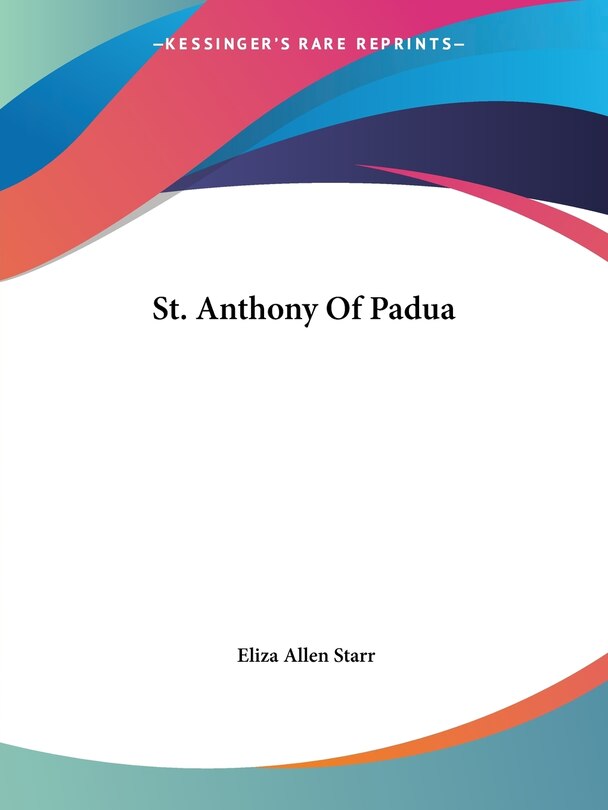 Couverture_St. Anthony Of Padua