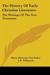 Couverture_The History Of Early Christian Literature