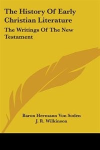 Couverture_The History Of Early Christian Literature