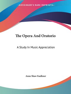 Front cover_The Opera And Oratorio