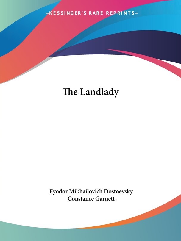 Front cover_The Landlady