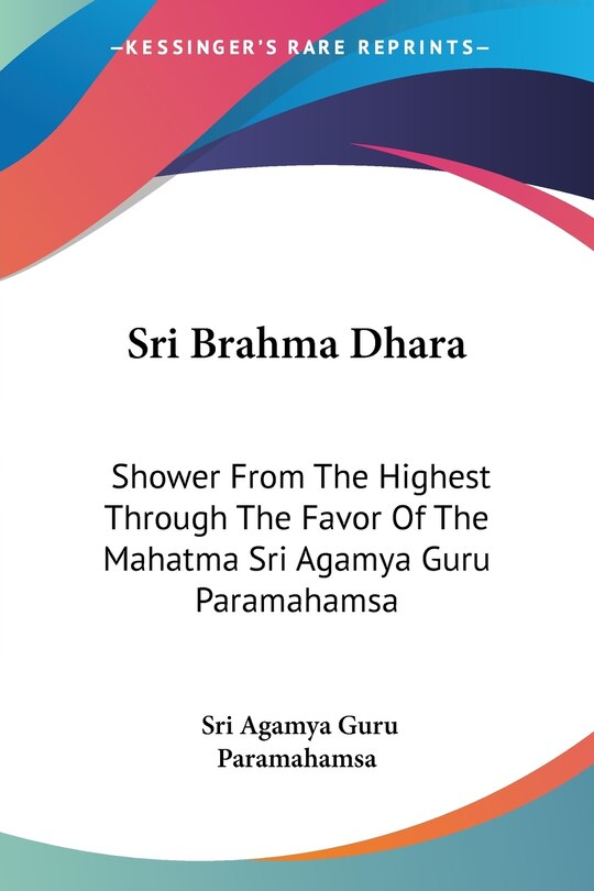 Couverture_Sri Brahma Dhara