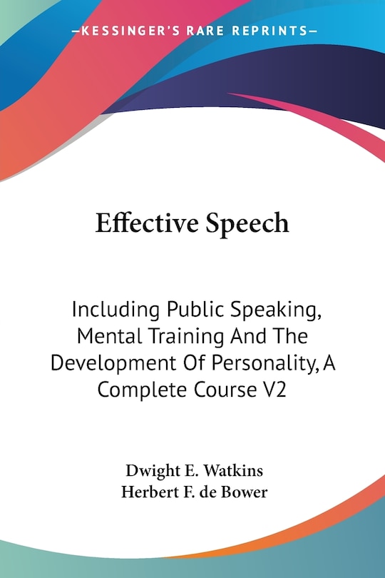 Front cover_Effective Speech