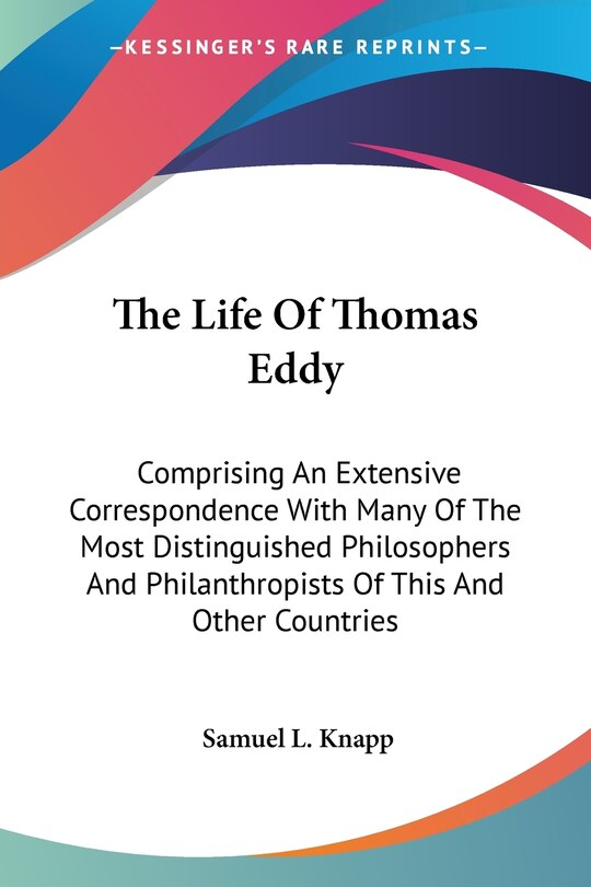 Couverture_The Life Of Thomas Eddy