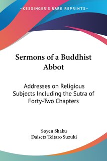 Front cover_Sermons of a Buddhist Abbot
