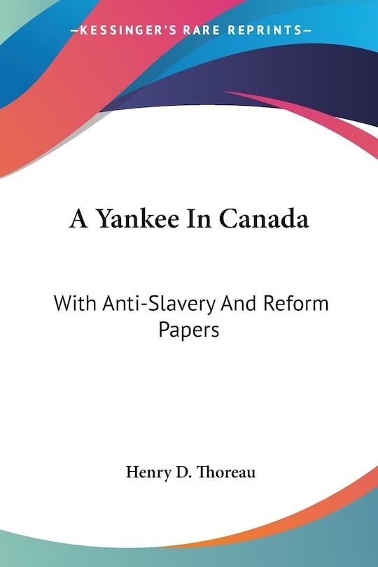 Front cover_A Yankee In Canada